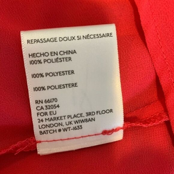 Pins and needles pink fuchsia high low blouse - Picture 7 of 8